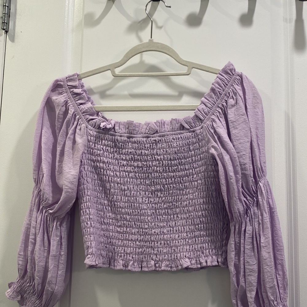 Emory Park light purple long sleeved top